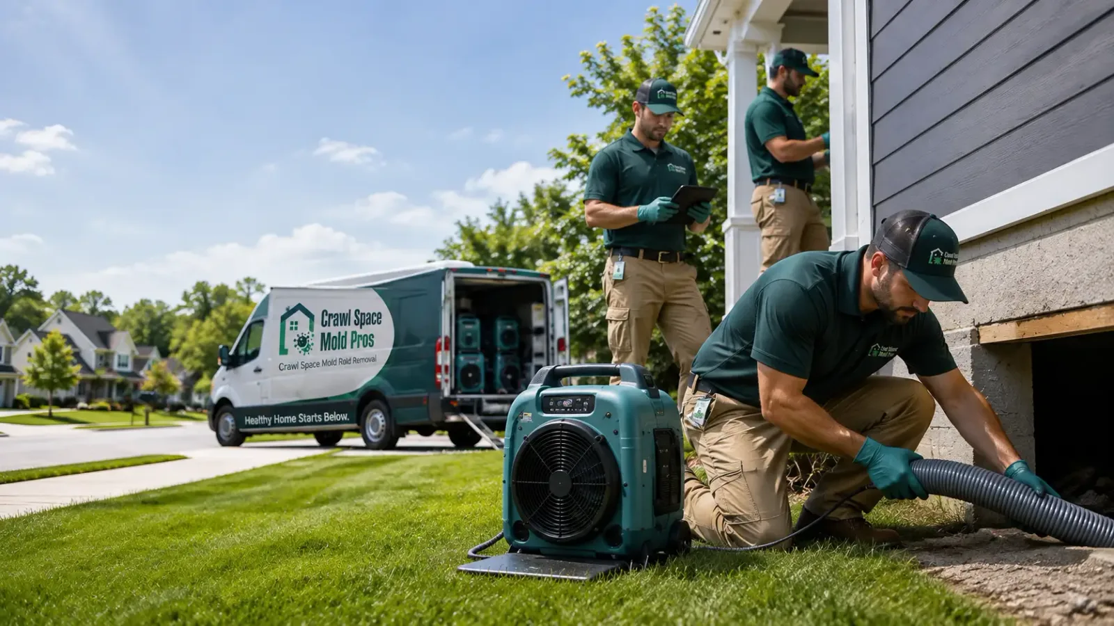 Crawl Space Mold Removal in Redgranite, WI